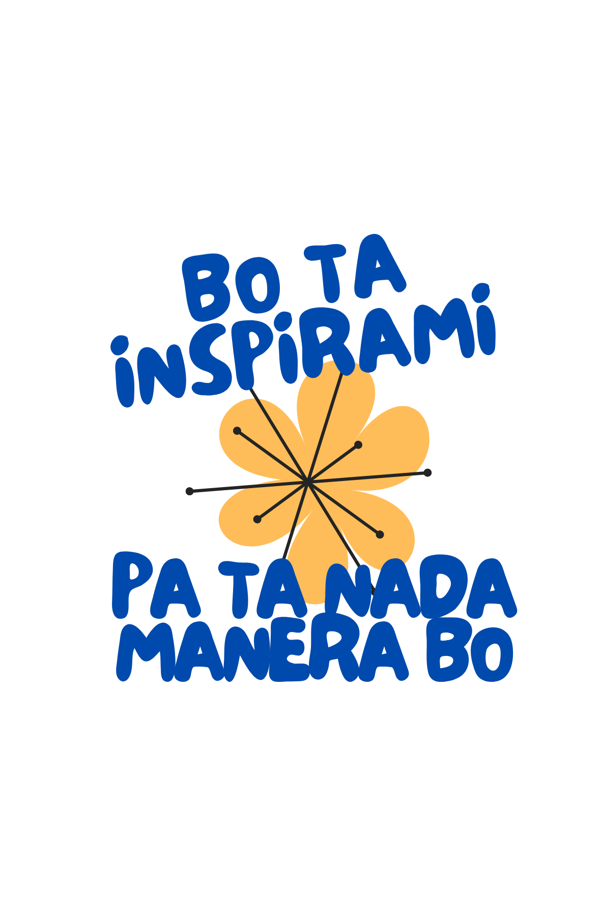 Bo ta Inspirami Large Sticker