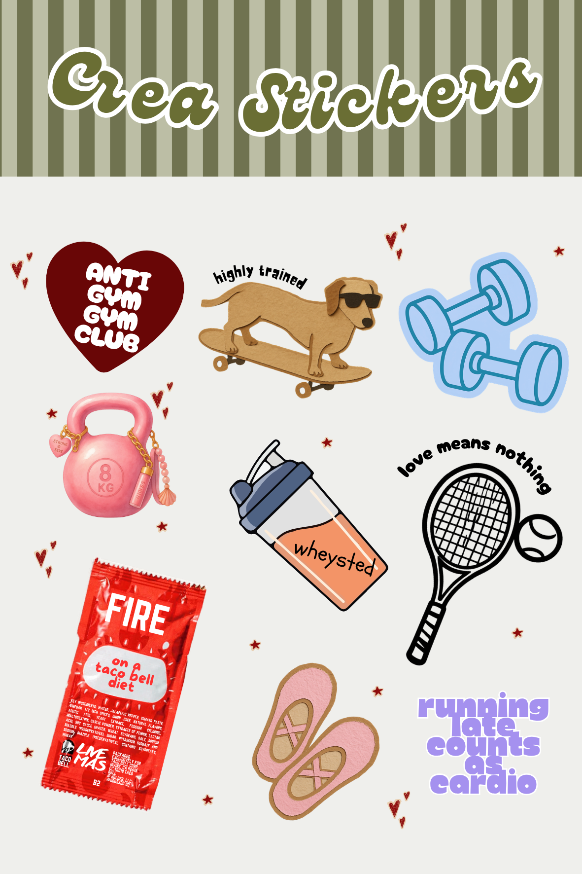 Fitness Sticker Pack